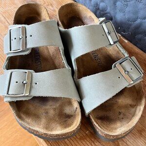 Birkenstock Leather Arizona - Blue/Grey - 8-8.5US / 39EU